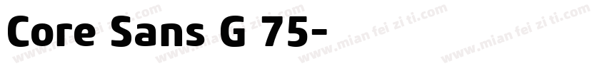 Core Sans G 75字体转换